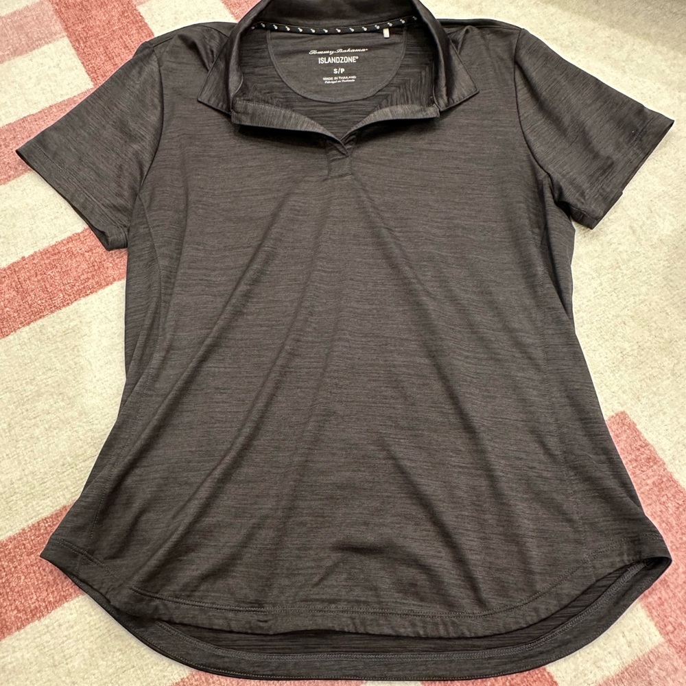 Tommy Bahama Gray Fitted Polo Shirt